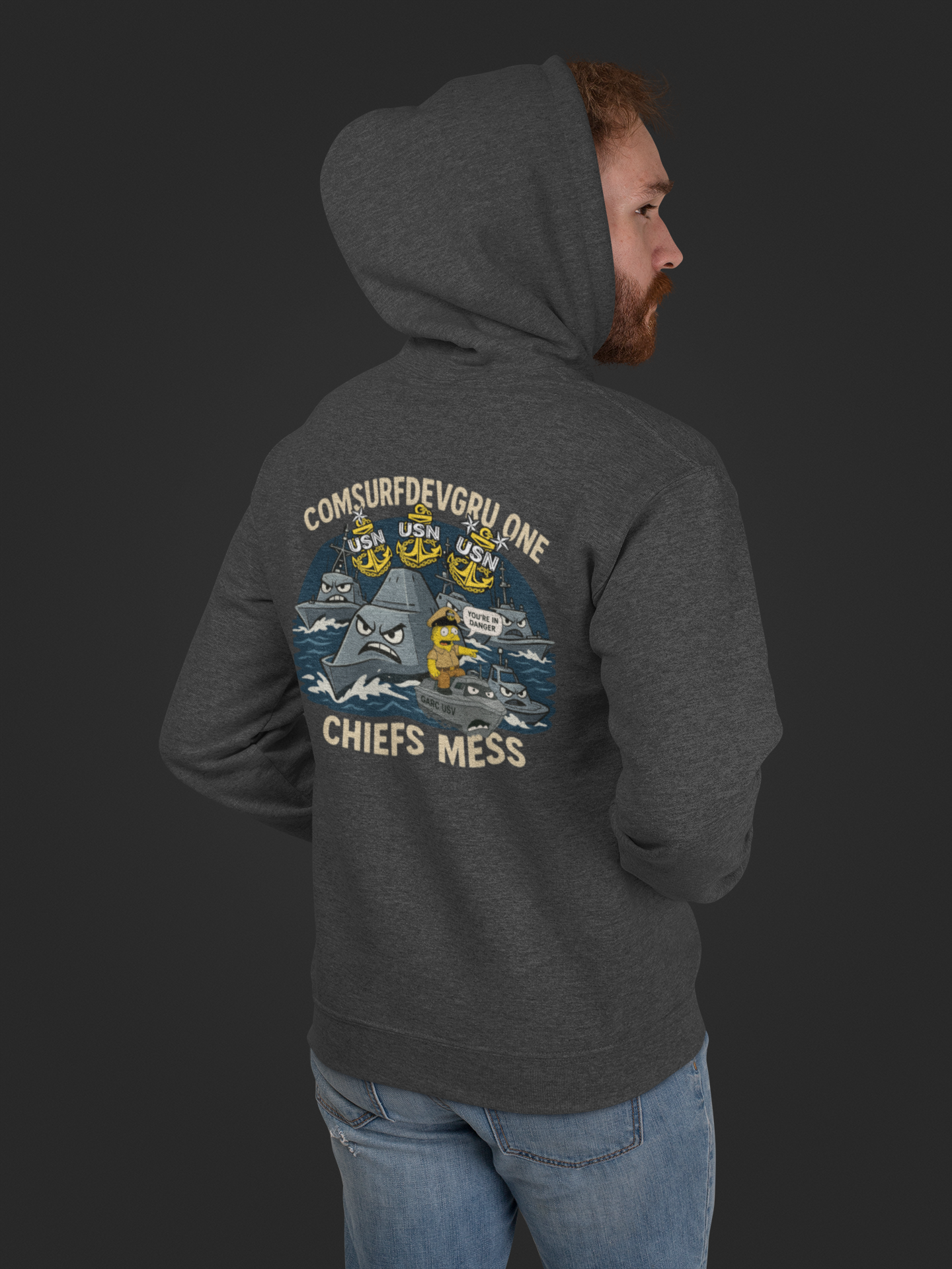 Chiefs Mess Hoodie / Dark Heather Grey