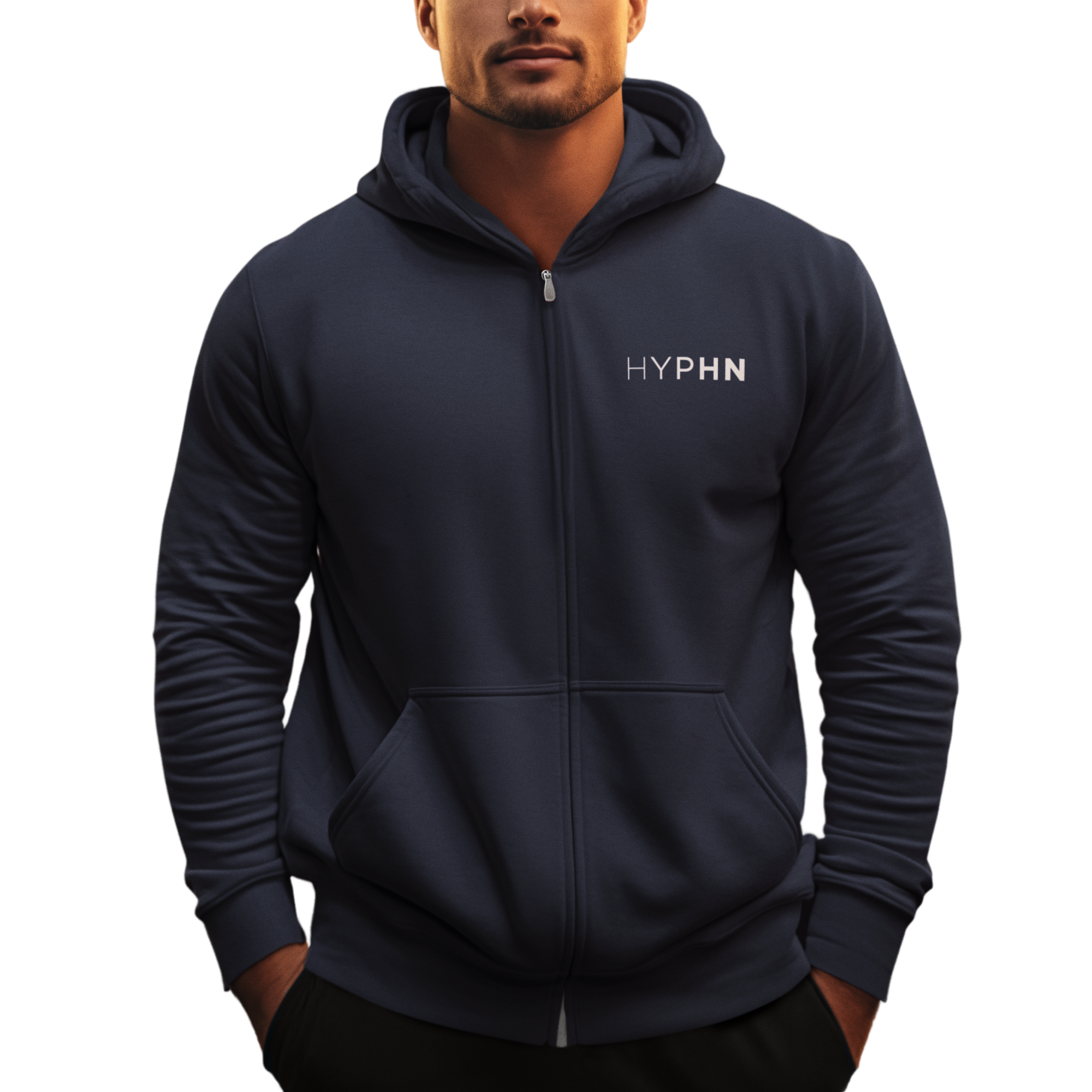 HYPHN NuBlend Unisex Full-Zip Hooded Sweatshirt