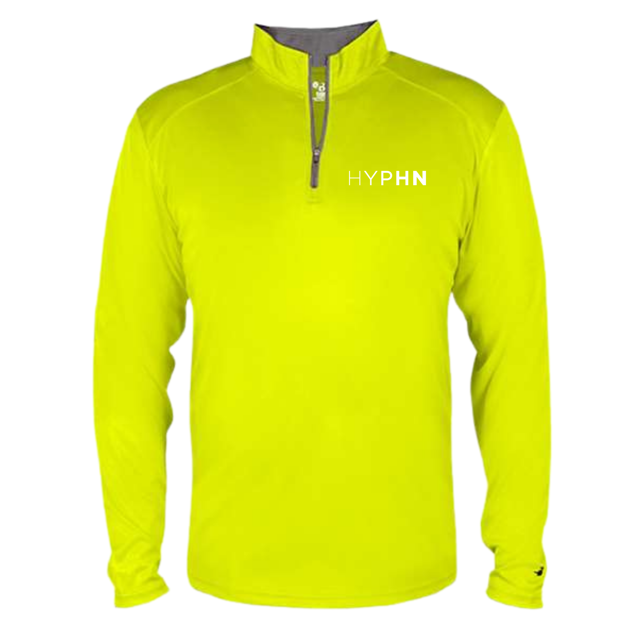 HYPHN Safety Yellow 1/4 Zip Pullover