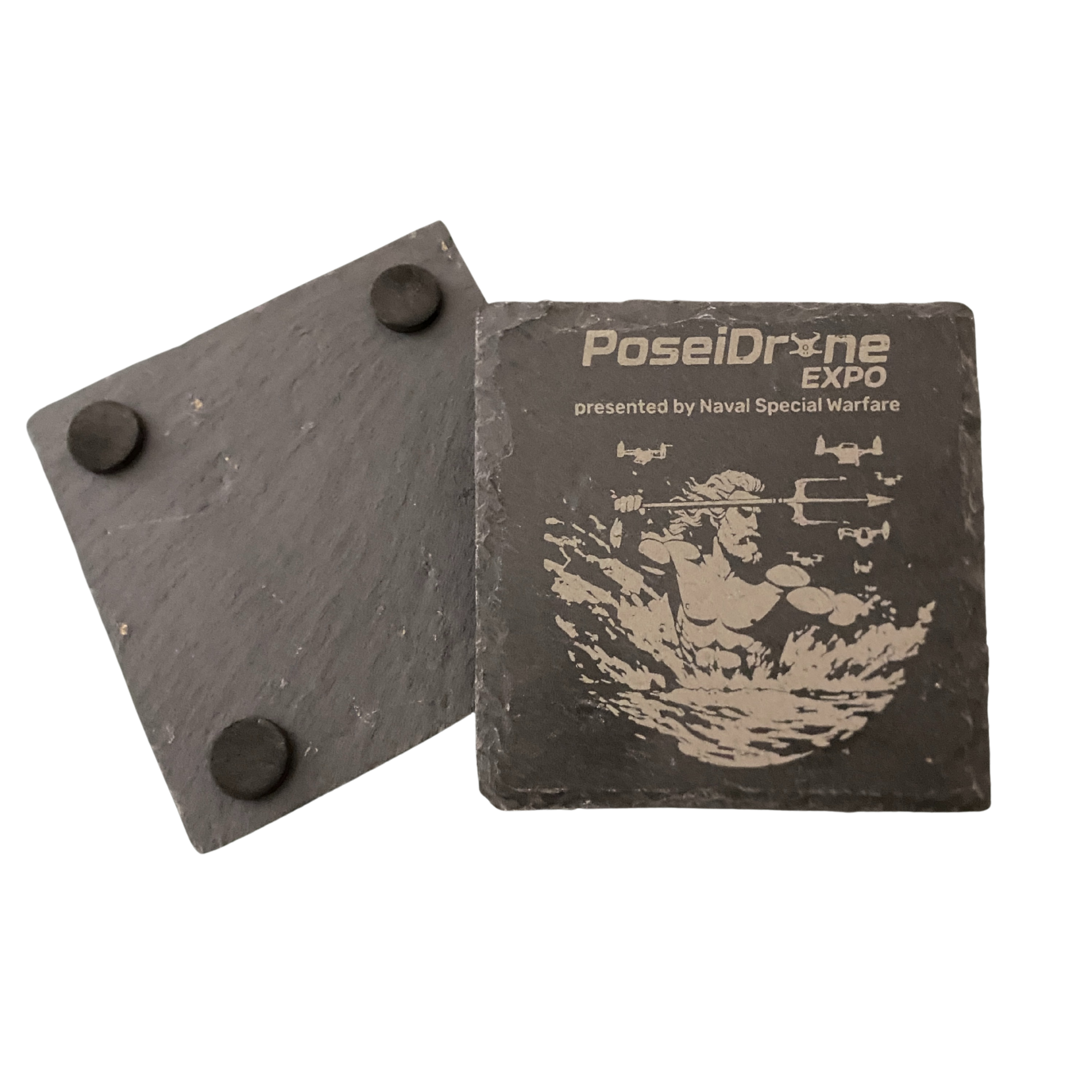 ADDITIONAL PoseiDrone Expo Stone Coaster Set of 2