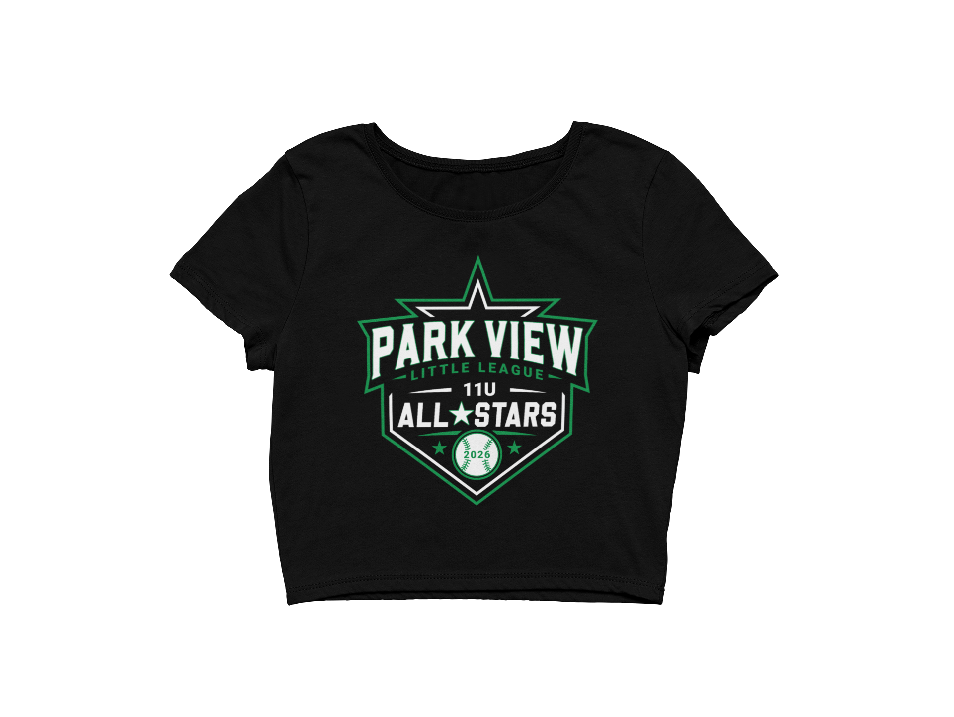 PVLL 11U All Stars Cropped Tee Shirt