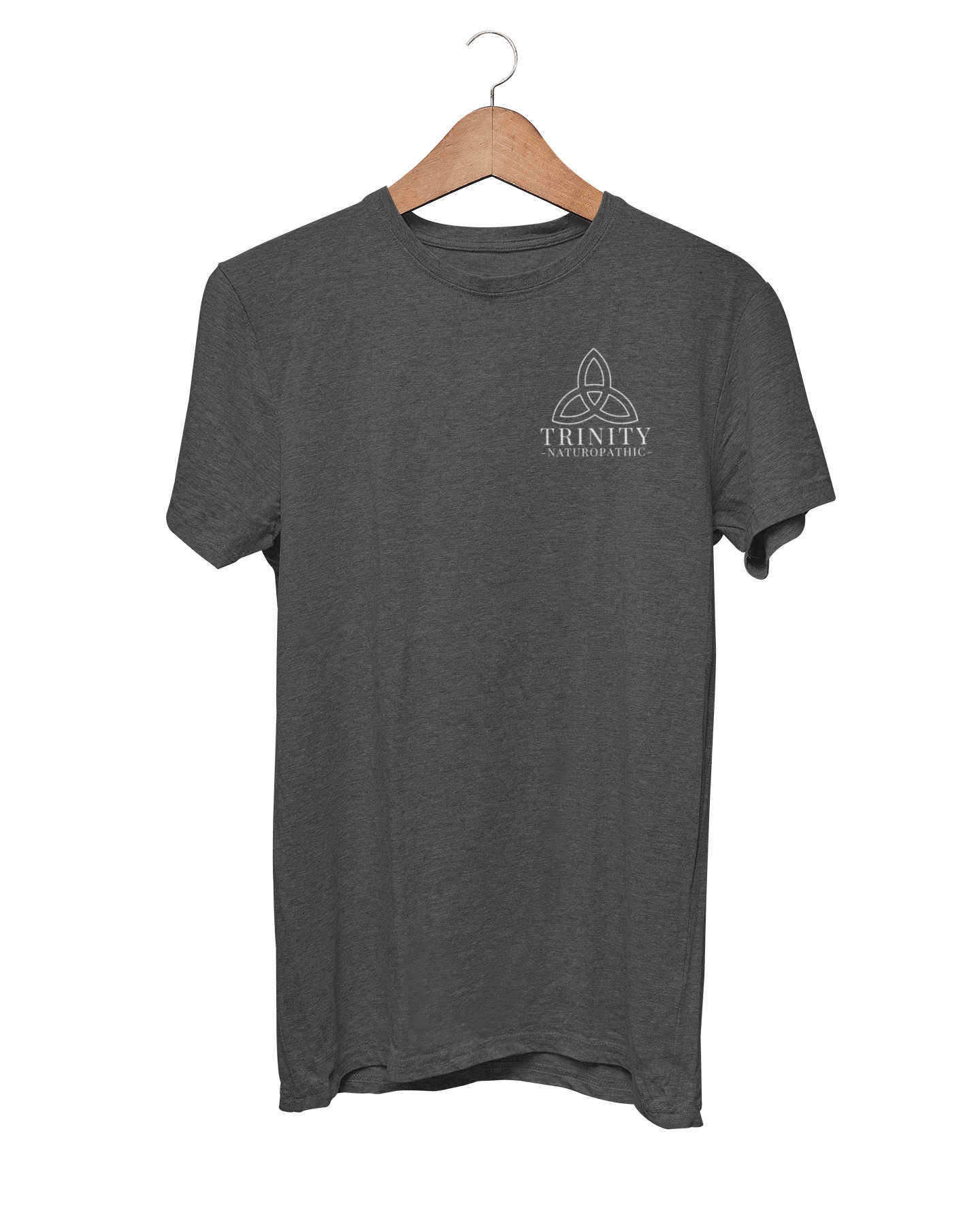Trinity Sueded Tee - Dark Charcoal Heather