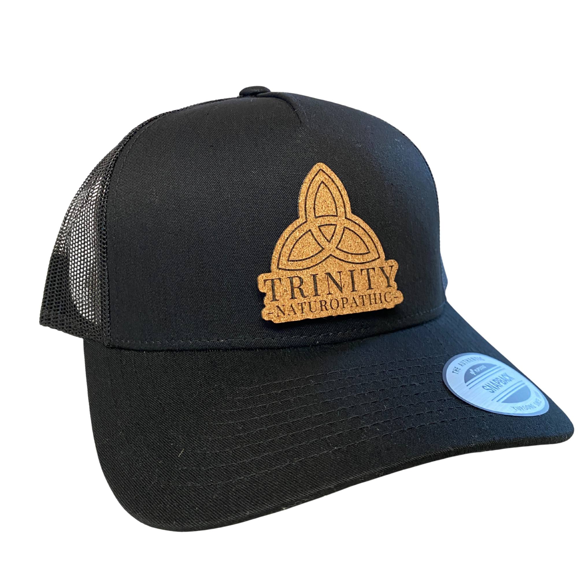 Trinity Leather Patch Trucker Hat - Cork