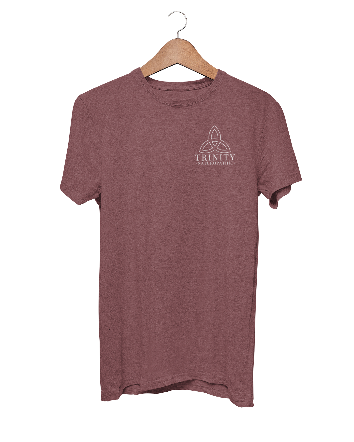 Trinity Sueded Tee - Heather Maroon